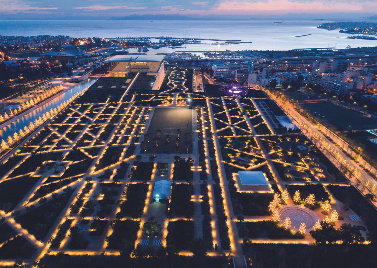 Athens at night