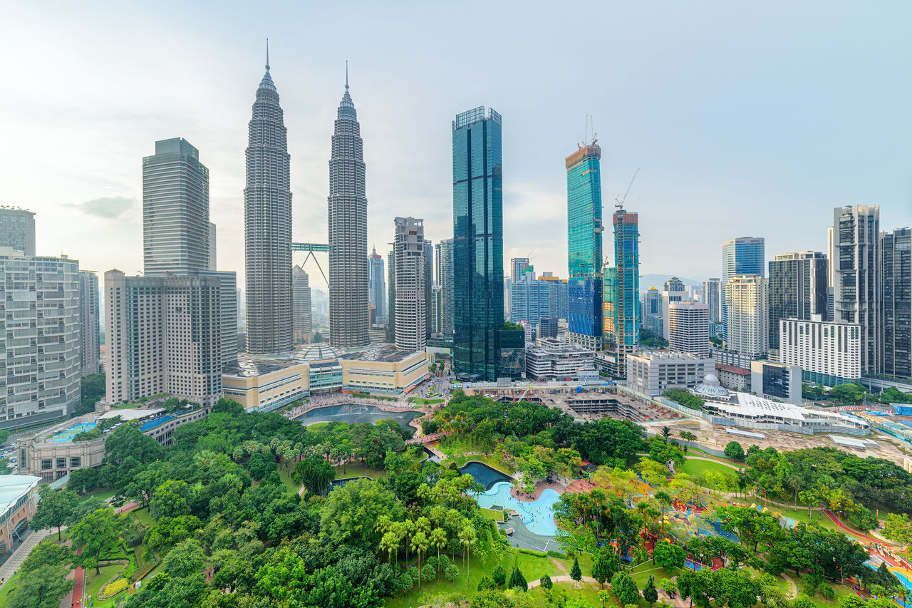 A cityscape of downtown Kaula Lumpur, capital of Malaysia